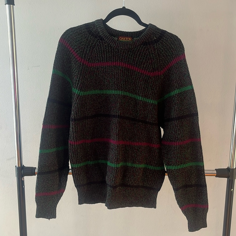 Multi-Colored Knitted Sweater
